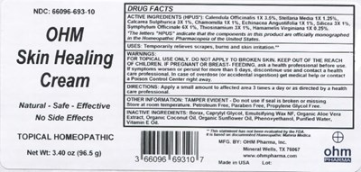3.40oz Tube Label (Ohm Pharma   Skin Healing Cream)